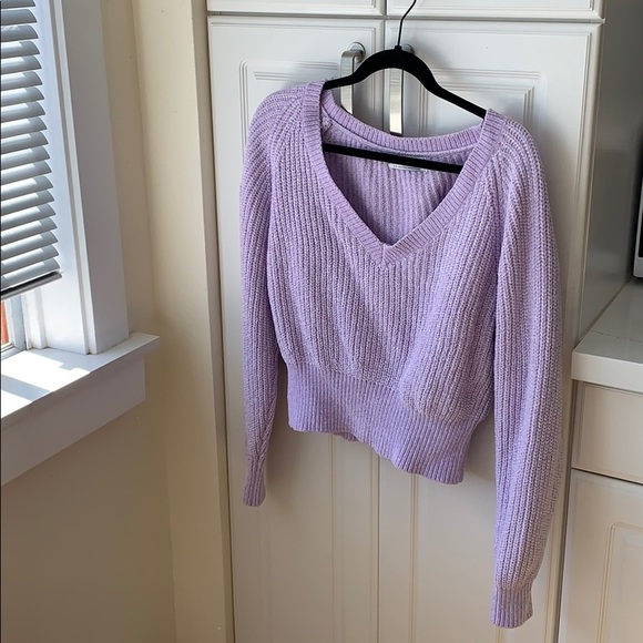 Urban Outfitters Sweaters | Purple Chenille Urban Outfitters Sweater | Color: Purple | Size: S | Tessazolly's Closet
